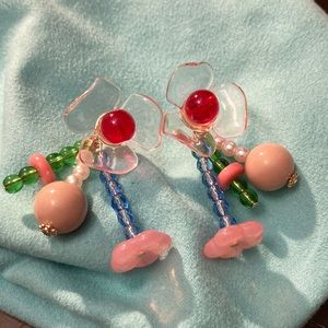 Flower earrings